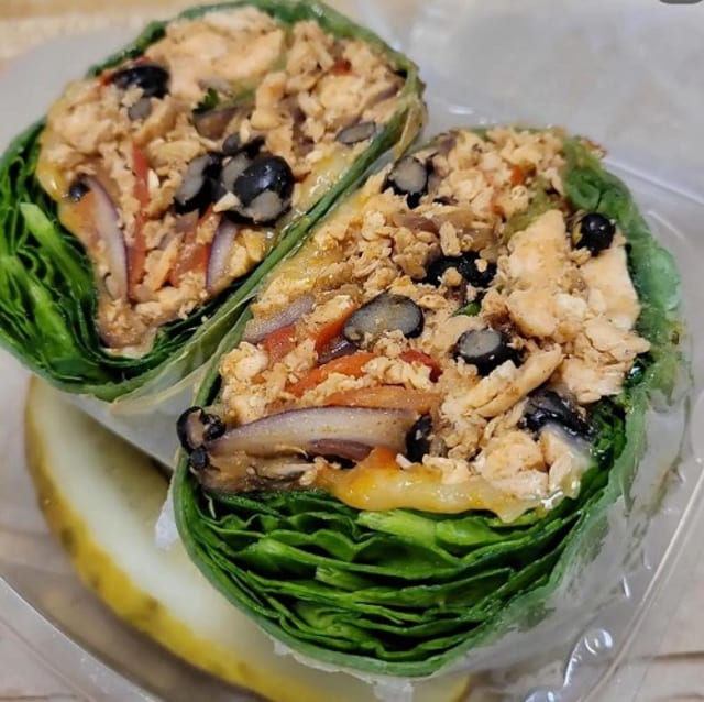 Fajita Salmon Wrap.