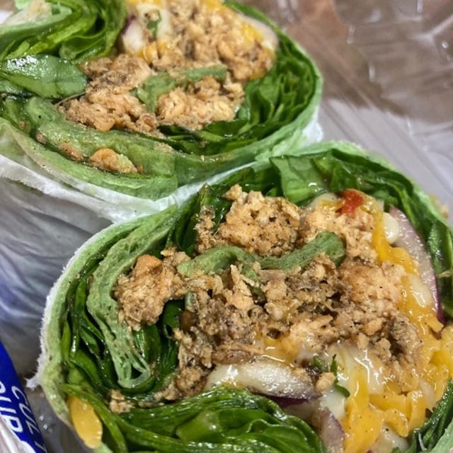 Jerk Salmon Wrap.