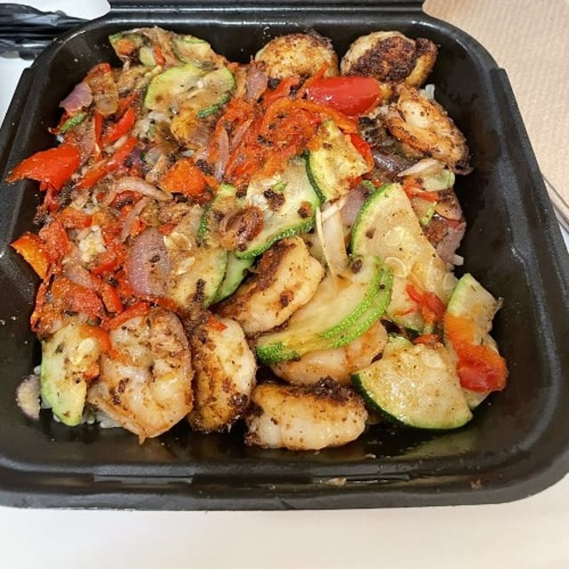 Shrimp Rice Bowl.