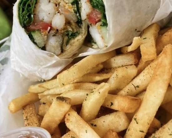Honey Garlic Shrimp Wrap.