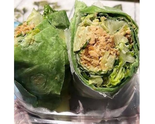 Caesar Salmon Wrap.